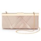 Lenore By La Regal Crisscross Satin Clutch, Women's, Beig/green (beig/khaki)