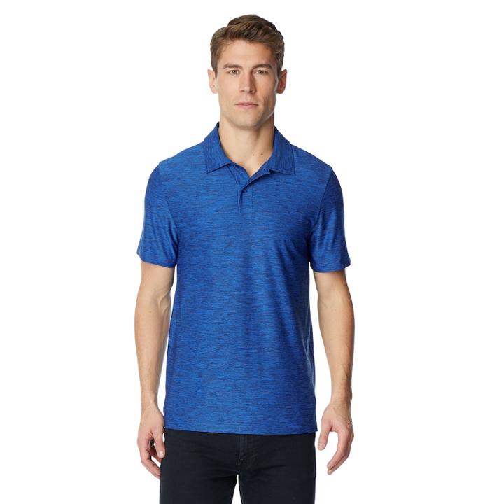 Men's Coolkeep Hyperstretch Regular-fit Stretch Polo, Size: Large, Med Blue