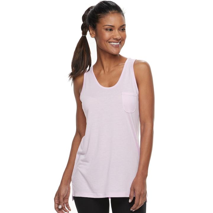 Women's Tek Gear&reg; Pocket Tank, Size: Medium, Lt Purple