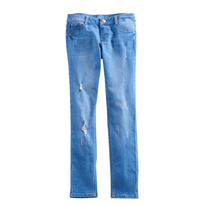 Plus Size Girls 7-16 So&reg; Jegging Skinny Jeans, Size: 18 1/2, Blue