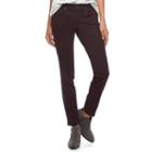 Women's Sonoma Goods For Life&trade; Sateen Skinny Pants, Size: 18 T/l, Drk Purple
