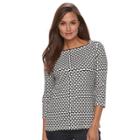 Women's Croft & Barrow&reg; Button-shoulder Top, Size: Xs, Natural