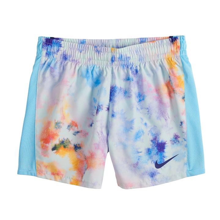 Girls 7-16 Nike Rainbow Shorts, Size: Medium, Blue