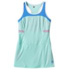 Girls 7-16 Fila Sport&reg; Mesh Blocked Racerback Tennis Dress, Girl's, Size: L(14), Turquoise/blue (turq/aqua)