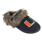 Women's Miami Hurricanes Scuff Slippers, Size: Medium, Black