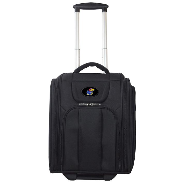 Kansas Jayhawks Wheeled Briefcase Luggage, Adult Unisex, Oxford