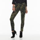 Utopia By Hue Camouflage Moto Skimmer Leggings, Women's, Size: Xl, Green Oth