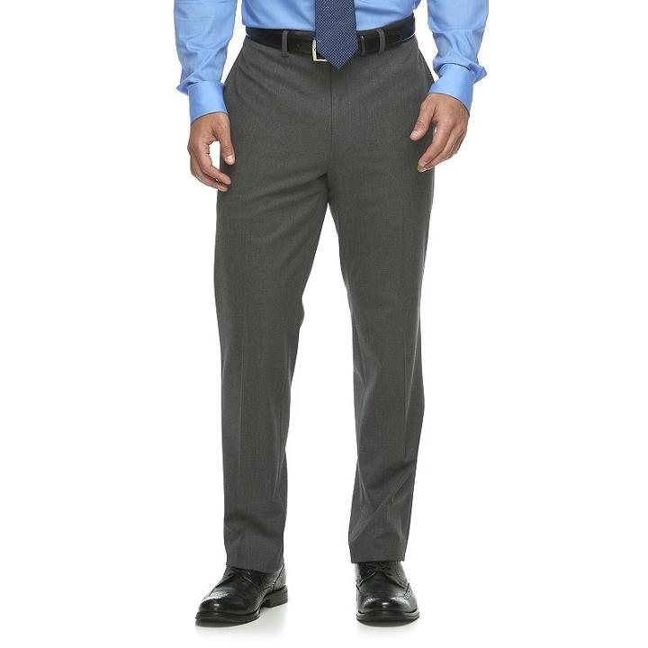 Men's Van Heusen Flex Slim-fit Suit Pants, Size: 36x30, Light Grey