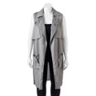Juniors' Plus Size Candie's&reg; Draped Long Vest, Girl's, Size: 2xl, Med Grey