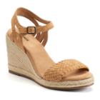 Sonoma Goods For Life&trade; Anet Women's Espadrille Wedge Sandals, Size: 11, Beig/green (beig/khaki)