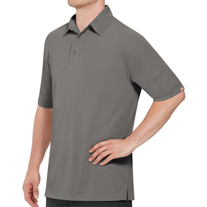 Men's Red Kap Performance Knit Flex Series Pro Polo, Size: Xxl, Grey
