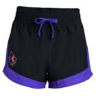Girls 7-16 Under Armour She Plays We Win Run Shorts, Size: Large, Black