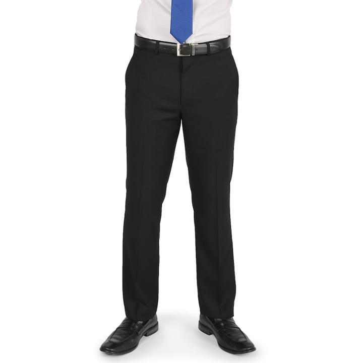 Men's Billy London Slim-fit Flat-front Black Suit Pants, Size: 30x32