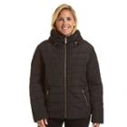 Plus Size Excelled Classic Puffer Jacket, Women's, Size: 3xl, Black