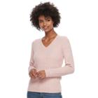 Women's Croft & Barrow&reg; Cable-knit Sweater, Size: Xl, Brt Pink