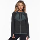 Women's Tek Gear&reg; French Terry Hooded Jacket, Size: Xl, Black