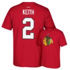 Men's Reebok Chicago Blackhawks Duncan Keith Premier Tee, Size: Medium, Red