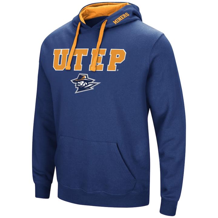 Men's Utep Miners Pullover Fleece Hoodie, Size: Small, Med Blue