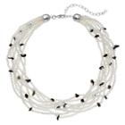 Napier Simulated Pearl & Oblong Bead Chunky Necklace, Women's, White