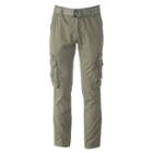 Men's Xray Slim-fit Twill Belted Cargo Pants, Size: 36, Green