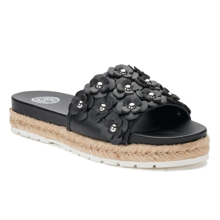 So&reg; Pompane Women's Slide Sandals, Size: 9.5, Black