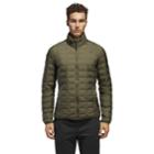 Men's Adidas Outdoor Varilite Down-fill Grid Jacket, Size: Xl, Med Green