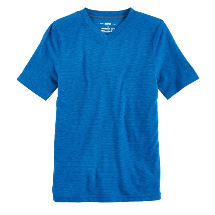Boys 8-20 Urban Pipeline&reg; Ultimate Stripe V-neck Tee, Size: Small, Blue (navy)