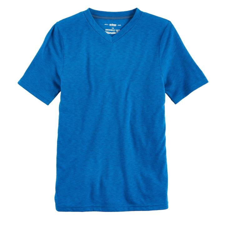 Boys 8-20 Urban Pipeline&reg; Ultimate Stripe V-neck Tee, Size: Small, Blue (navy)