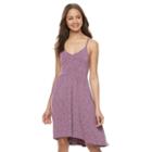 Juniors' So&reg; High-low Hem Strappy Dress, Girl's, Size: Large, Purple