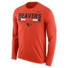 Men's Nike Oregon State Beavers Dri-fit Legend Staff Long-sleeve Tee, Size: Medium, Orange