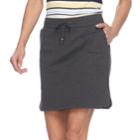 Petite Croft & Barrow&reg; Knit Skort, Women's, Size: L Petite, Dark Grey