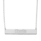 Arizona Diamondbacks Sterling Silver Bar Necklace, Women's, Size: 16, Grey