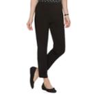 Women's Croft & Barrow&reg; Polished Pull-on Ankle Pants, Size: 4, Black