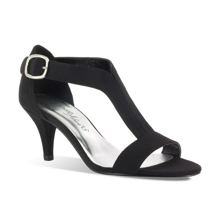 Easy Street Glitz Women's Dress Sandals, Size: Medium (8), Black
