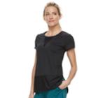 Women's Tek Gear&reg; Mesh Panel Short Sleeve Tee, Size: Small, Black