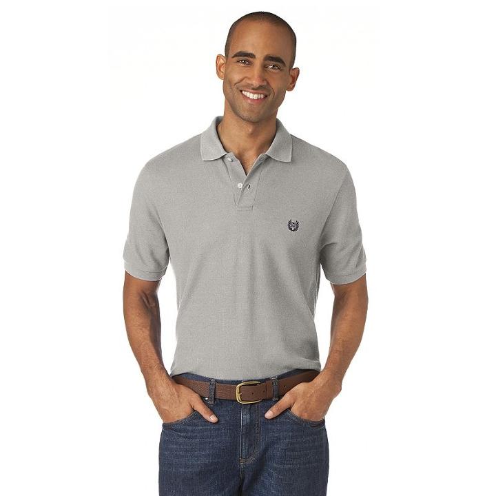 Big & Tall Chaps Solid Pique Polo, Men's, Size: 4xb, Grey