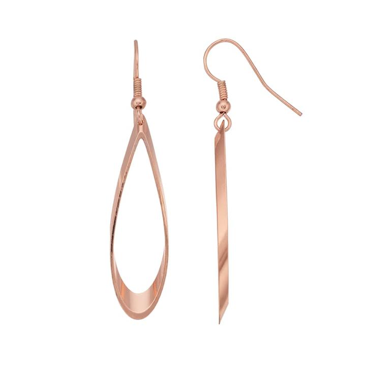 Teardrop Nickel Free Earrings, Women's, Pink