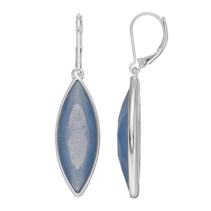 Dana Buchman Teardrop Earrings, Women's, Purple
