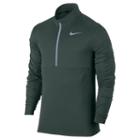 Men's Nike Running Core Dri-fit Half-zip Performance Pullover, Size: Medium, Green Oth