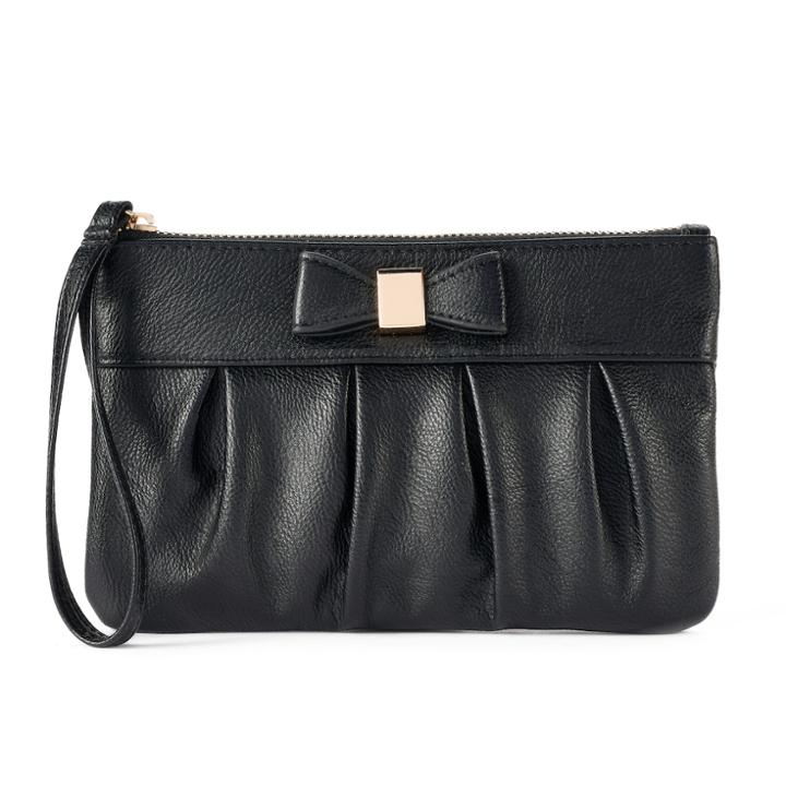 Apt. 9&reg; Rfid-blocking Bow Wristlet, Women's, Black