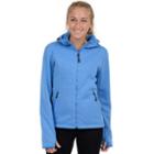 Women's Champion Hooded Faux-sherpa Jacket, Size: Large, Blue