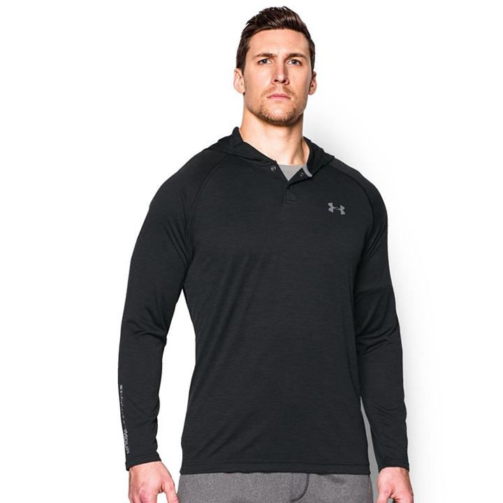 Men's Under Armour Tech Popover Henley Hoodie, Size: Xxl, Oxford