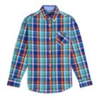 Boys 4-20 Chaps Plaid Button-down Shirt, Size: 6-7, Brt Orange