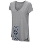 Women's Under Armour Seattle Mariners Pride Hem Graphic Tee, Size: Xxl Av/rg, Med Grey