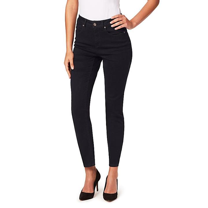 Women's Miracle Jean Faith Slimming Ankle Jeans, Size: 18, Grey (charcoal)