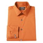 Men's Apt. 9&reg; Slim-fit Stretch Spread-collar Dress Shirt, Size: 17-32/33, Med Orange
