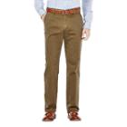 Men's Haggar&reg; Performance Cotton Slacks: Straight-fit Comfort Flex Waist Pants, Size: 30x32, Med Green