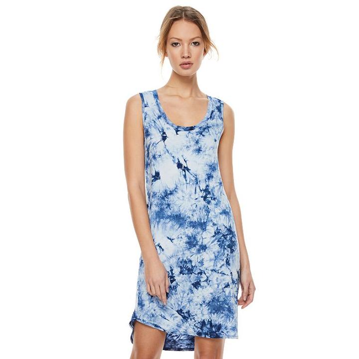 Madden Nyc Juniors' Tie-dye Open Back Dress, Girl's, Size: Xs, Blue Other