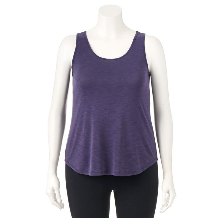 Women's Apt. 9&reg; Crisscross Tank, Size: Large, Dark Blue