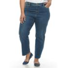 Plus Size Croft & Barrow&reg; Vented Ankle Jeans, Women's, Size: 24 W, White